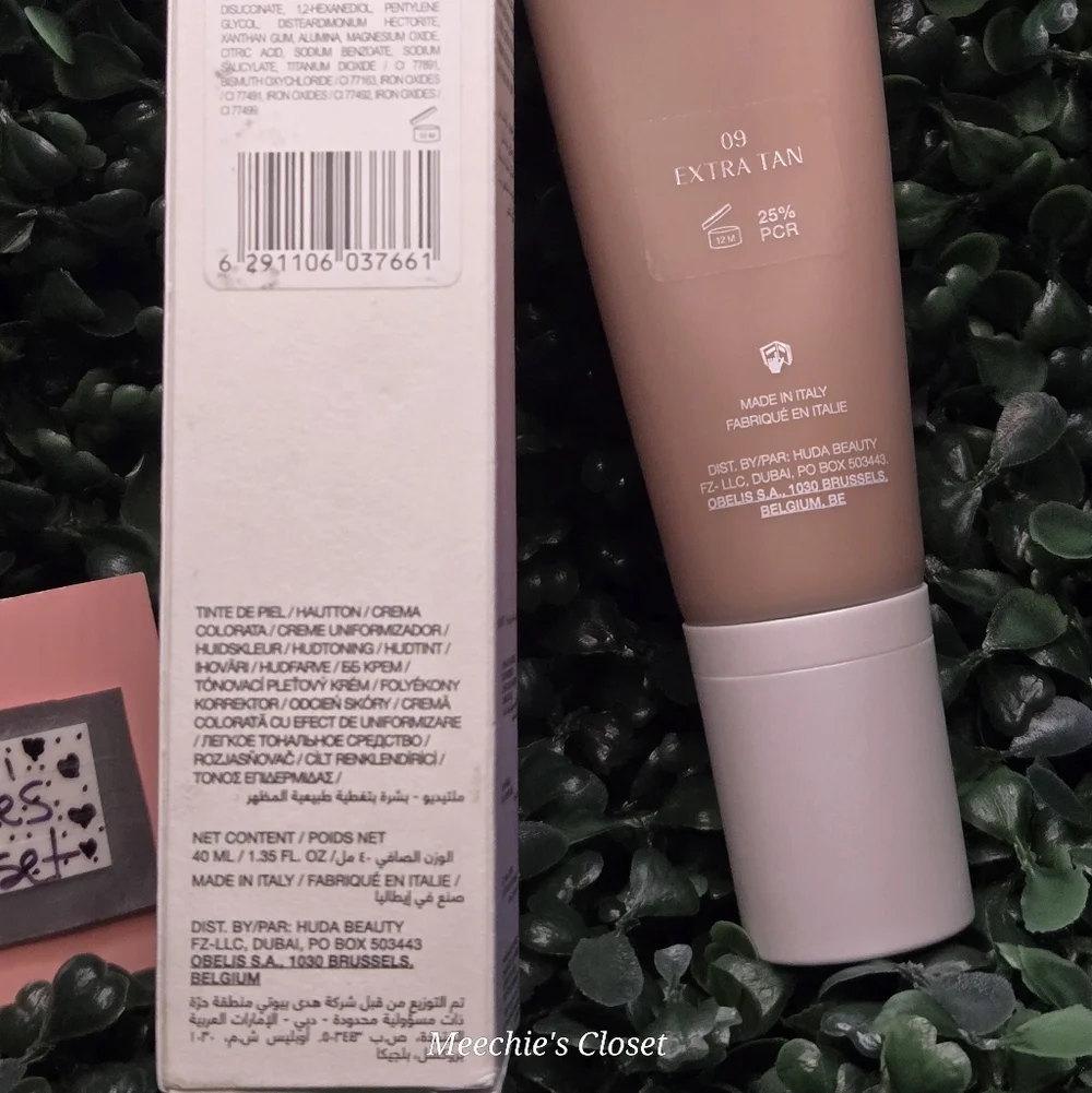 Glowish Huda Beauty Multi Dew Skin Tint 09 Extra Tan NIB